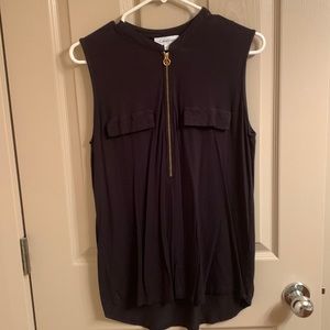 Calvin Klein black sleeveless blouse